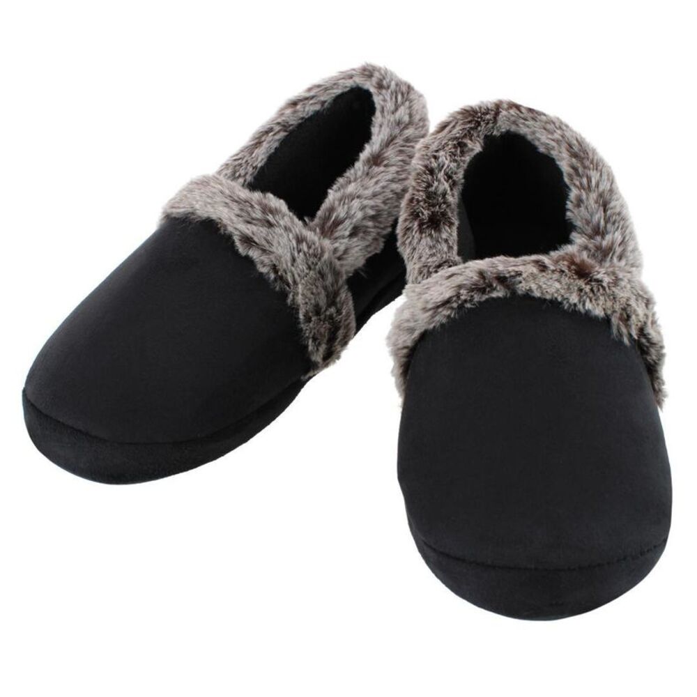 Isotoner Women's Recycled Microsuede A-Line Moccasin Slippers